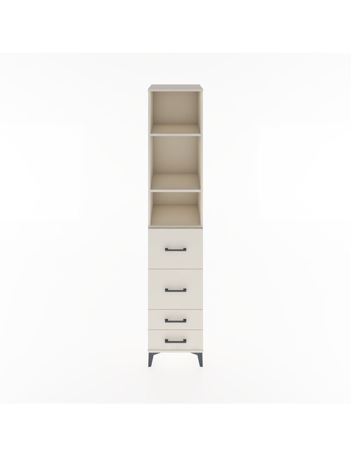 Hyperion Dolap 3 Raflı 4 Çekmeceli 44x44x221 Aytaşı-Aytaşı