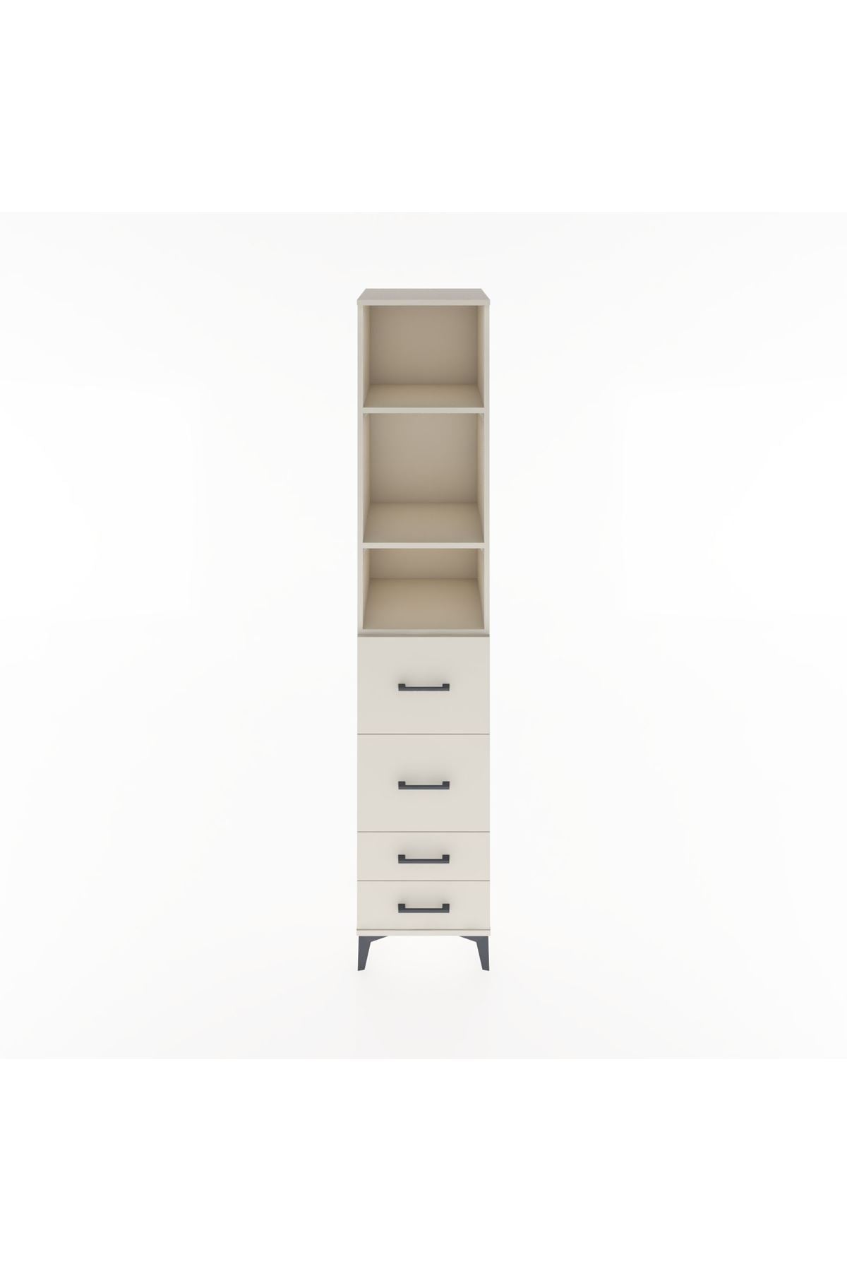 Hyperion Dolap 3 Raflı 4 Çekmeceli 44x44x221 Aytaşı-Aytaşı