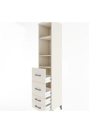 Hyperion Dolap 3 Raflı 4 Çekmeceli 44x44x221 Aytaşı-Aytaşı