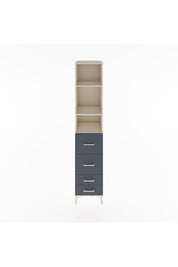 Hyperion Dolap 3 Raflı 4 Çekmeceli 44x44x221 Aytaşı-Antrasit