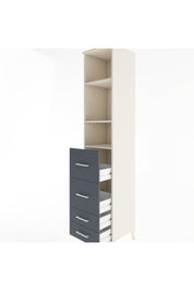 Hyperion Dolap 3 Raflı 4 Çekmeceli 44x44x221 Aytaşı-Antrasit