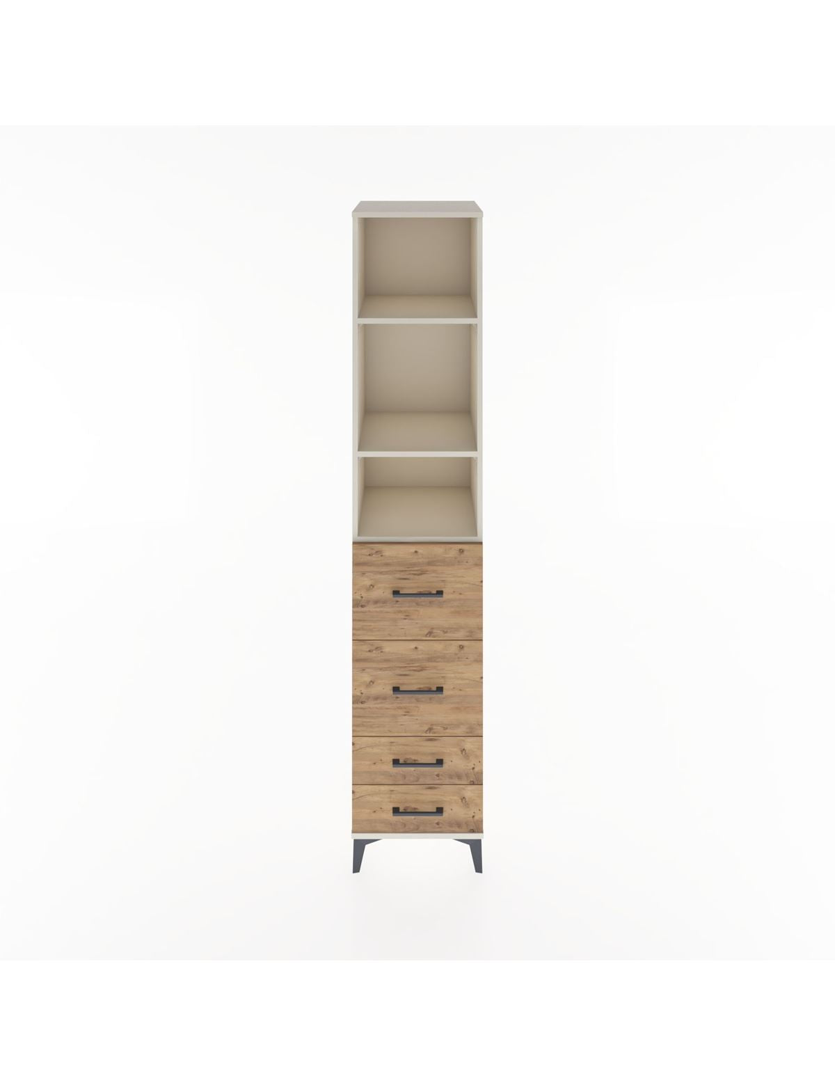 Hyperion Dolap 3 Raflı 4 Çekmeceli 44x44x221 Aytaşı-Çam