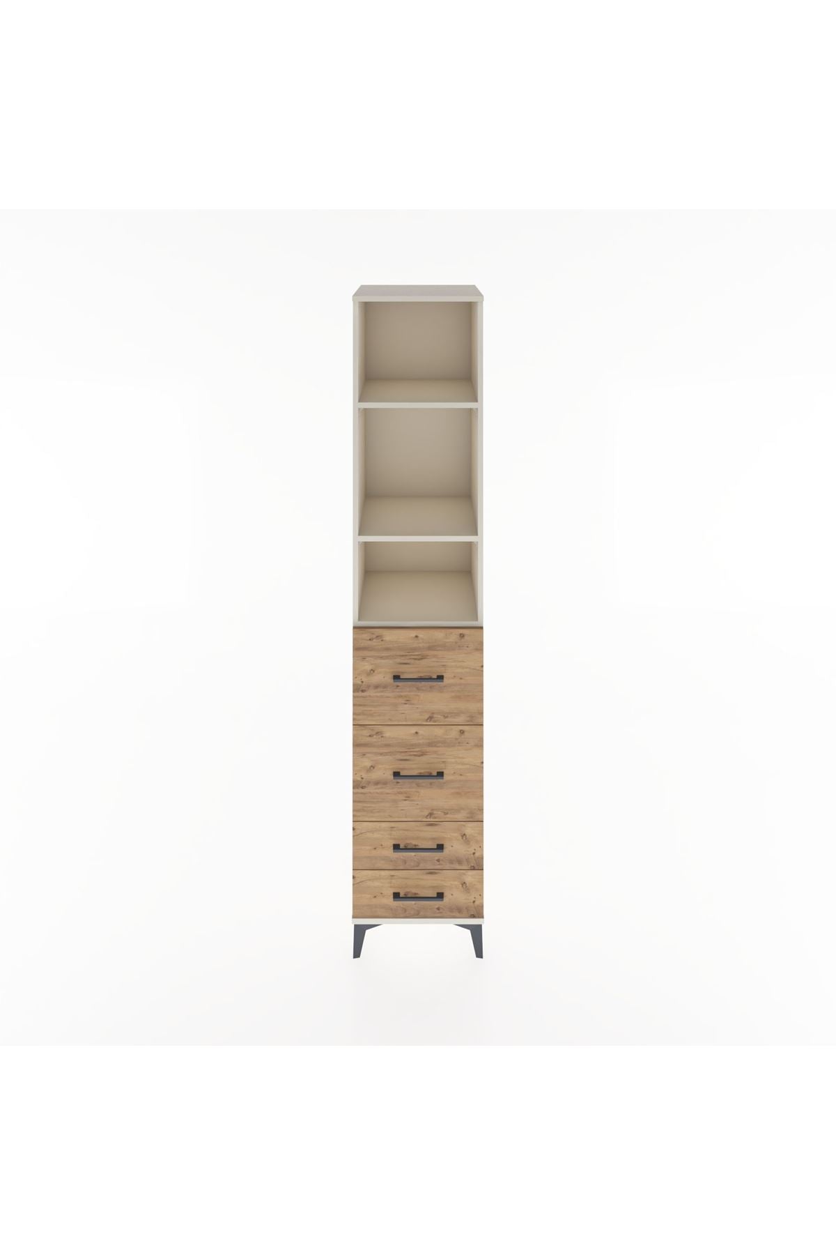 Hyperion Dolap 3 Raflı 4 Çekmeceli 44x44x221 Aytaşı-Çam