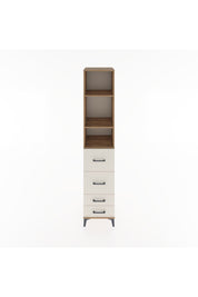 Hyperion Dolap 3 Raflı 4 Çekmeceli 44x44x221 Çam-Aytaşı