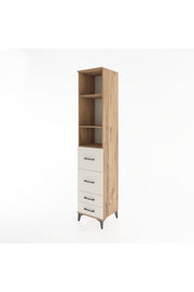 Hyperion Dolap 3 Raflı 4 Çekmeceli 44x44x221 Çam-Aytaşı