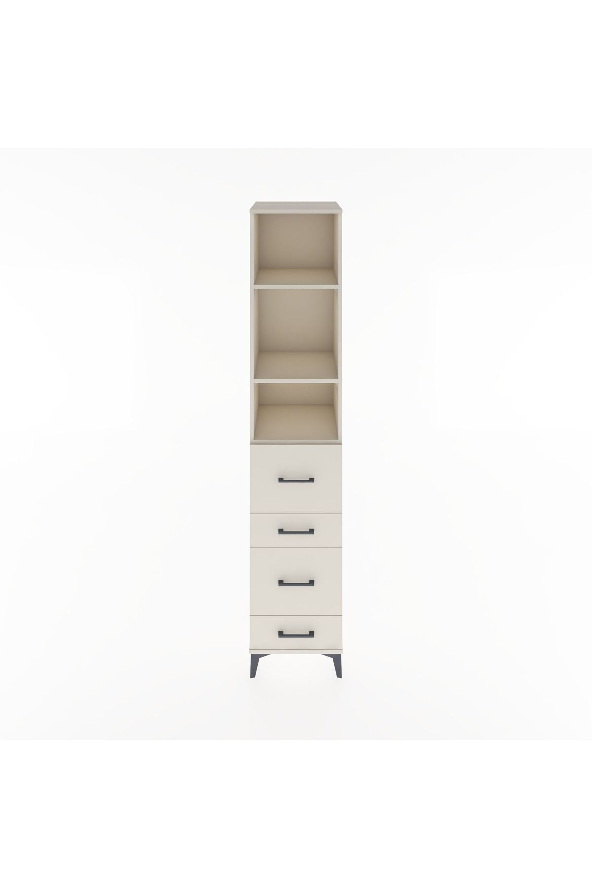 Hyperion Dolap 3 Raflı 4 Çekmeceli 44x44x221 Aytaşı-Aytaşı