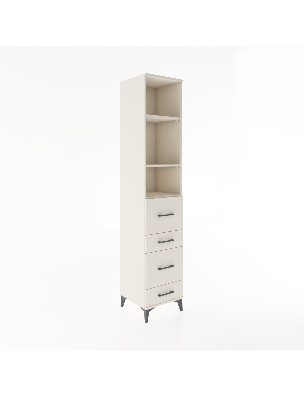 Hyperion Dolap 3 Raflı 4 Çekmeceli 44x44x221 Aytaşı-Aytaşı