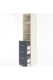 Hyperion Dolap 3 Raflı 4 Çekmeceli 44x44x221 Aytaşı-Antrasit