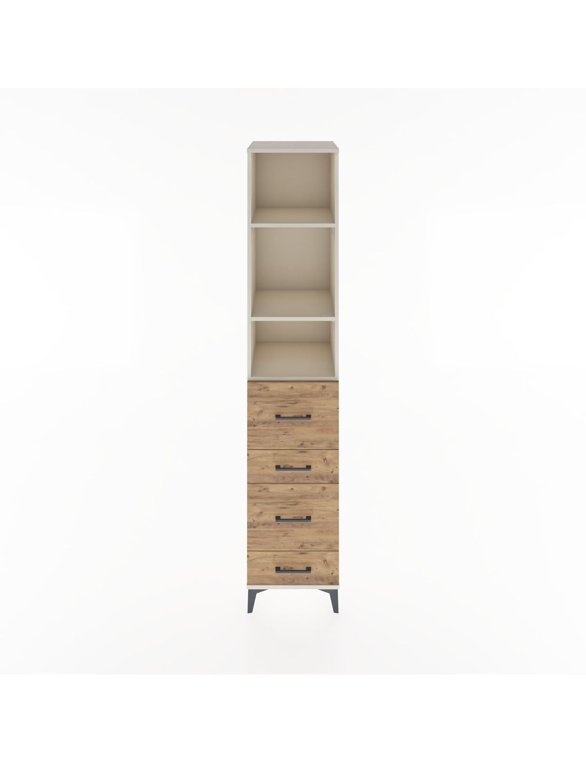 Hyperion Dolap 3 Raflı 4 Çekmeceli 44x44x221 Aytaşı-Çam