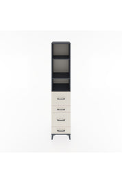 Hyperion Dolap 3 Raflı 4 Çekmeceli 44x44x221 Antrasit-Aytaşı