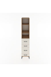 Hyperion Dolap 3 Raflı 4 Çekmeceli 44x44x221 Çam-Aytaşı