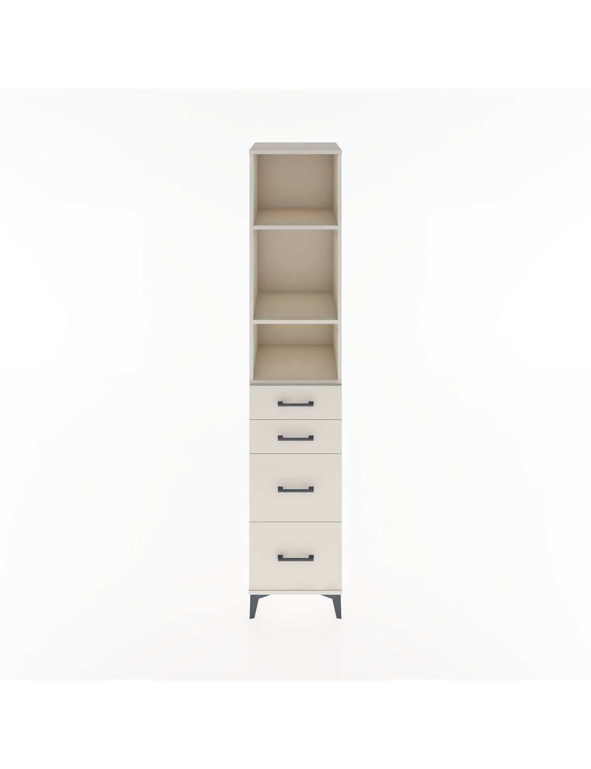 Hyperion Dolap 3 Raflı 4 Çekmeceli 44x44x221 Aytaşı-Aytaşı