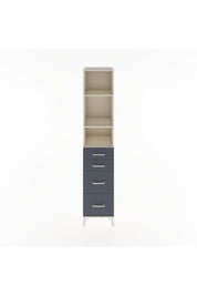 Hyperion Dolap 3 Raflı 4 Çekmeceli 44x44x221 Aytaşı-Antrasit