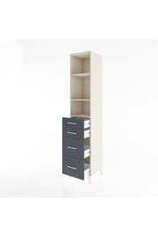 Hyperion Dolap 3 Raflı 4 Çekmeceli 44x44x221 Aytaşı-Antrasit