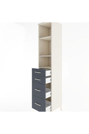 Hyperion Dolap 3 Raflı 4 Çekmeceli 44x44x221 Aytaşı-Antrasit