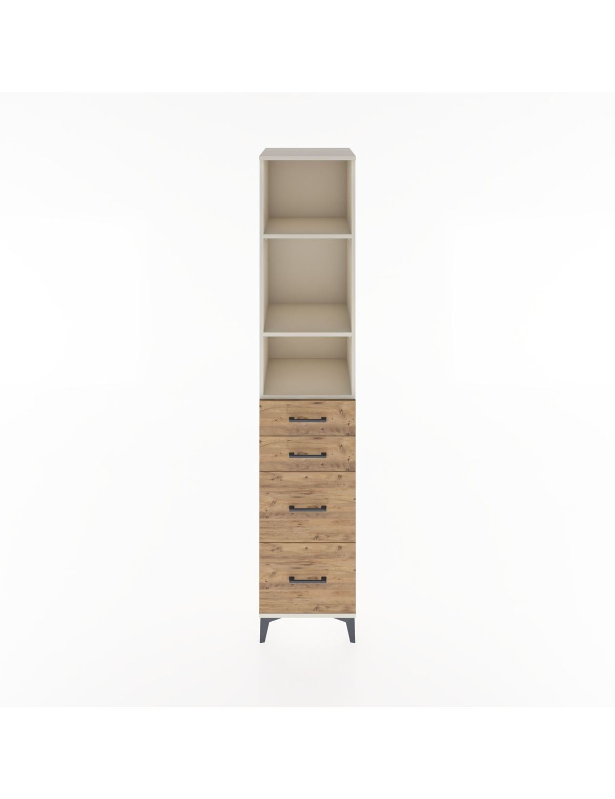 Hyperion Dolap 3 Raflı 4 Çekmeceli 44x44x221 Aytaşı-Çam