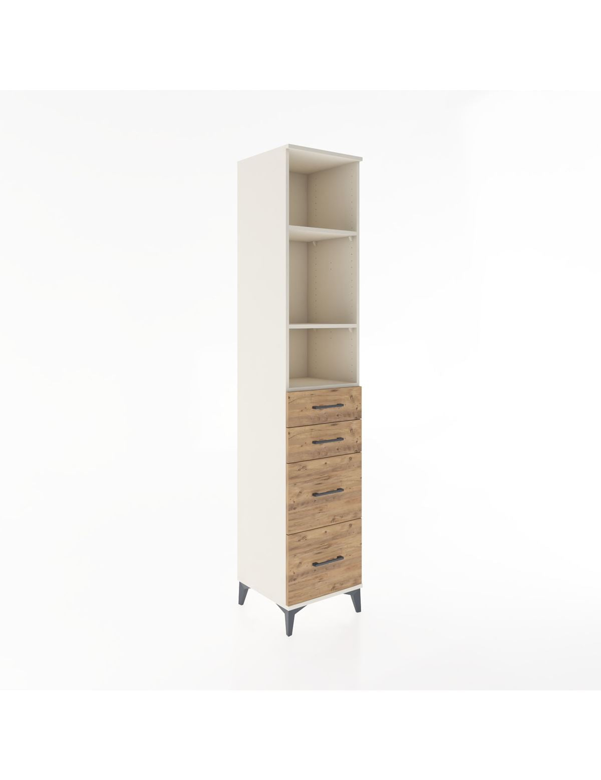 Hyperion Dolap 3 Raflı 4 Çekmeceli 44x44x221 Aytaşı-Çam