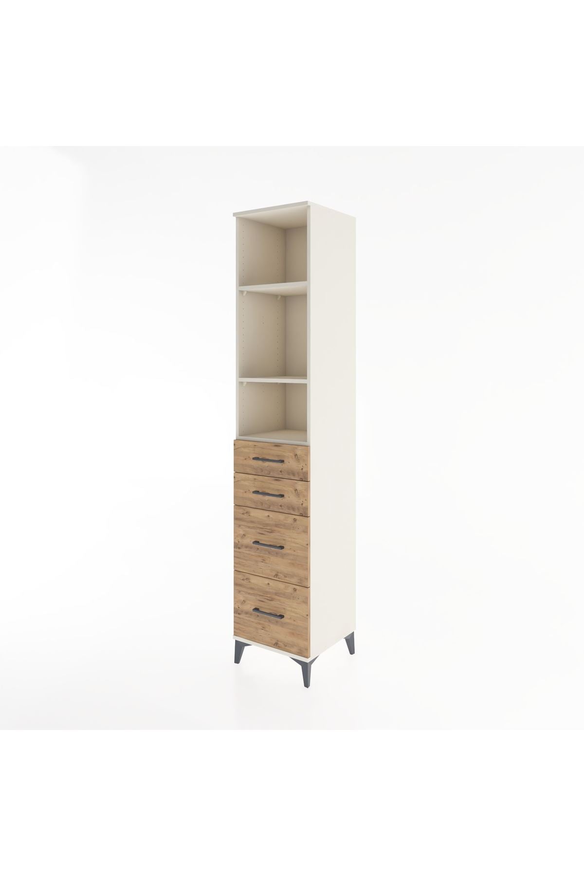 Hyperion Dolap 3 Raflı 4 Çekmeceli 44x44x221 Aytaşı-Çam