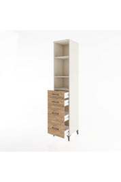 Hyperion Dolap 3 Raflı 4 Çekmeceli 44x44x221 Aytaşı-Çam