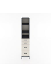 Hyperion Dolap 3 Raflı 4 Çekmeceli 44x44x221 Antrasit-Aytaşı