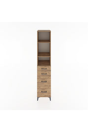 Hyperion Dolap 3 Raflı 4 Çekmeceli 44x44x221 Çam-Çam