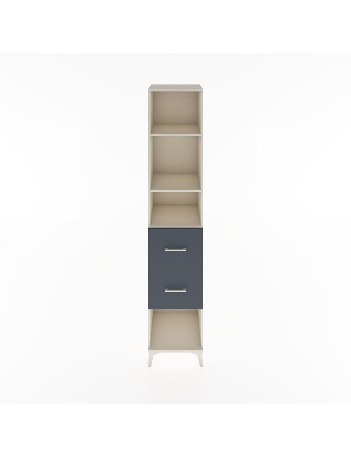 Hyperion Dolap 3 Raflı 2 Çekmeceli 44x44x221 Aytaşı-Antrasit