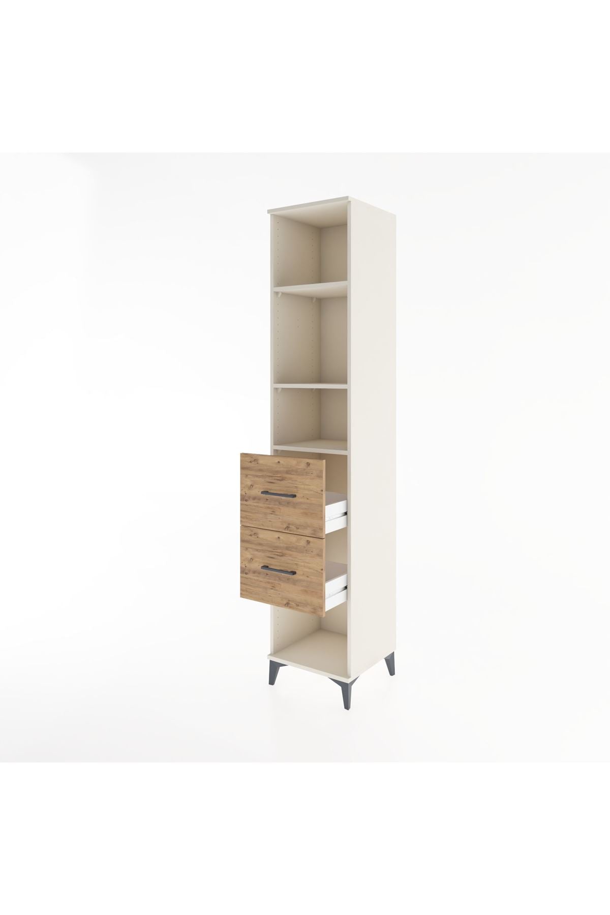 Hyperion Dolap 3 Raflı 2 Çekmeceli 44x44x221 Aytaşı-Çam