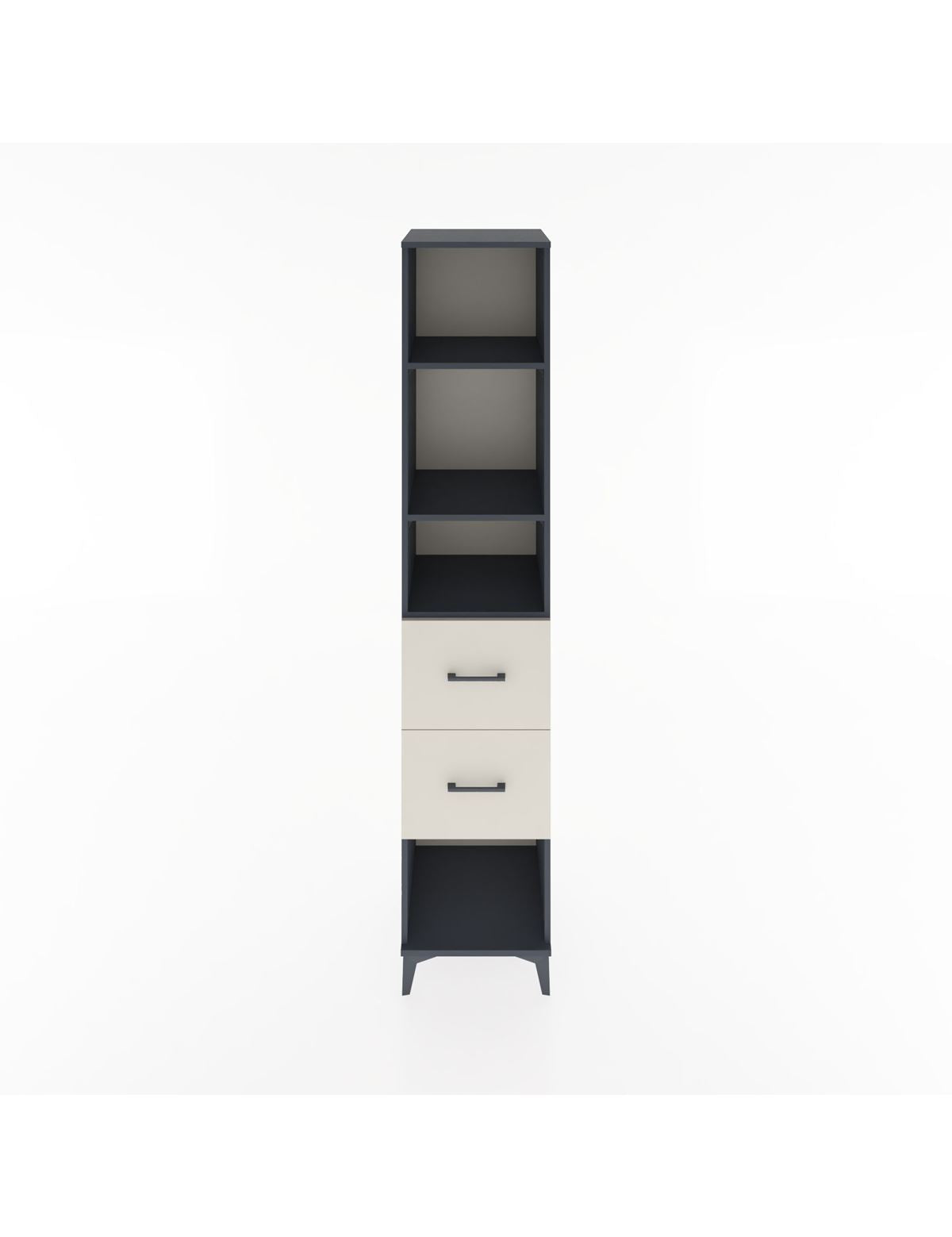 Hyperion Dolap 3 Raflı 2 Çekmeceli 44x44x221 Antrasit-Aytaşı