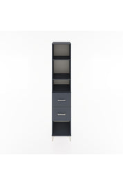 Hyperion Dolap 3 Raflı 2 Çekmeceli 44x44x221 Antrasit-Antrasit