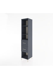 Hyperion Dolap 3 Raflı 2 Çekmeceli 44x44x221 Antrasit-Antrasit