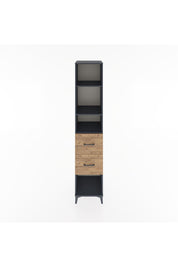 Hyperion Dolap 3 Raflı 2 Çekmeceli 44x44x221 Antrasit-Çam