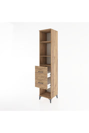 Hyperion Dolap 3 Raflı 2 Çekmeceli 44x44x221 Çam-Çam