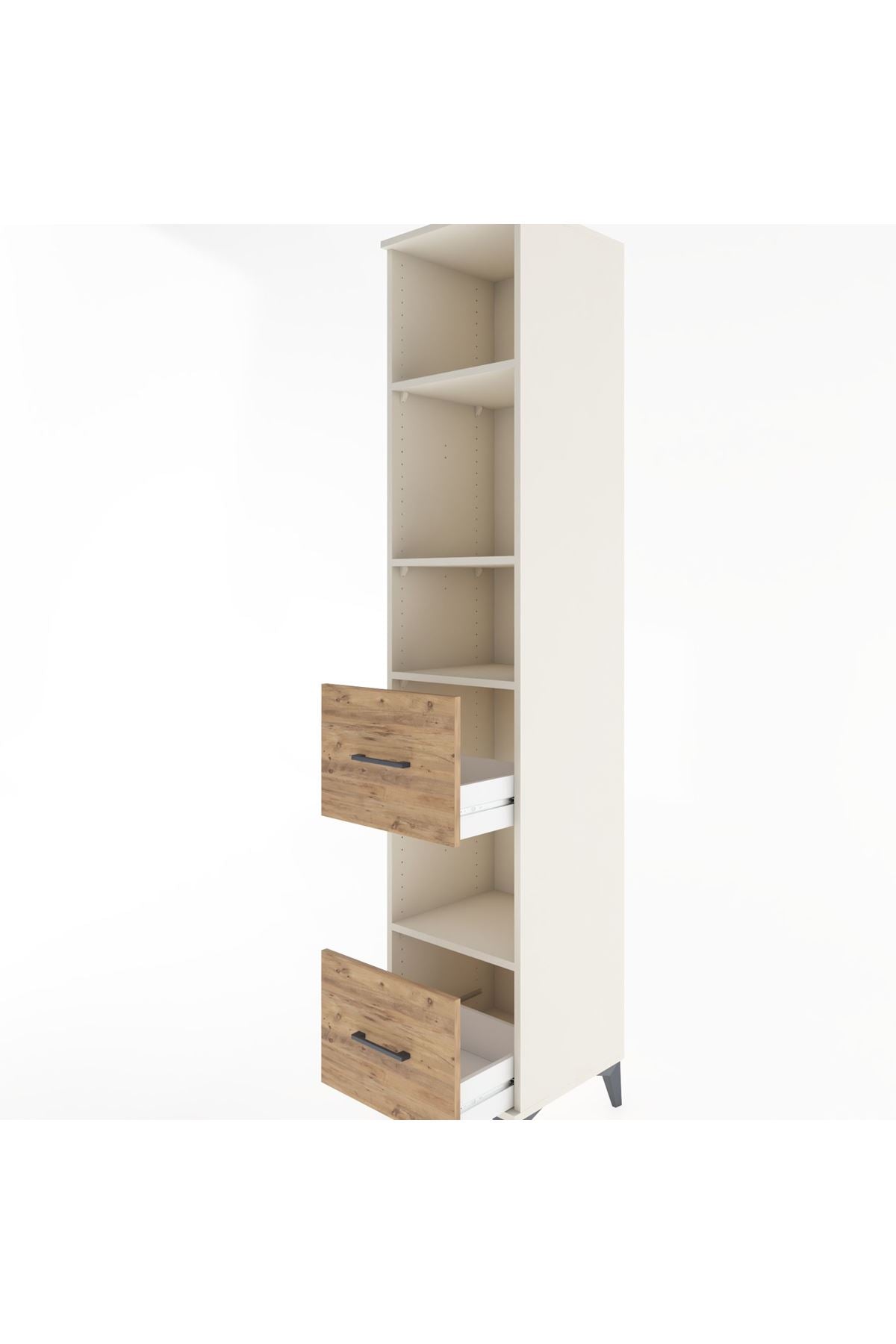 Hyperion Dolap 4 Raflı 2 Çekmeceli 44x44x221 - S61M150V3B