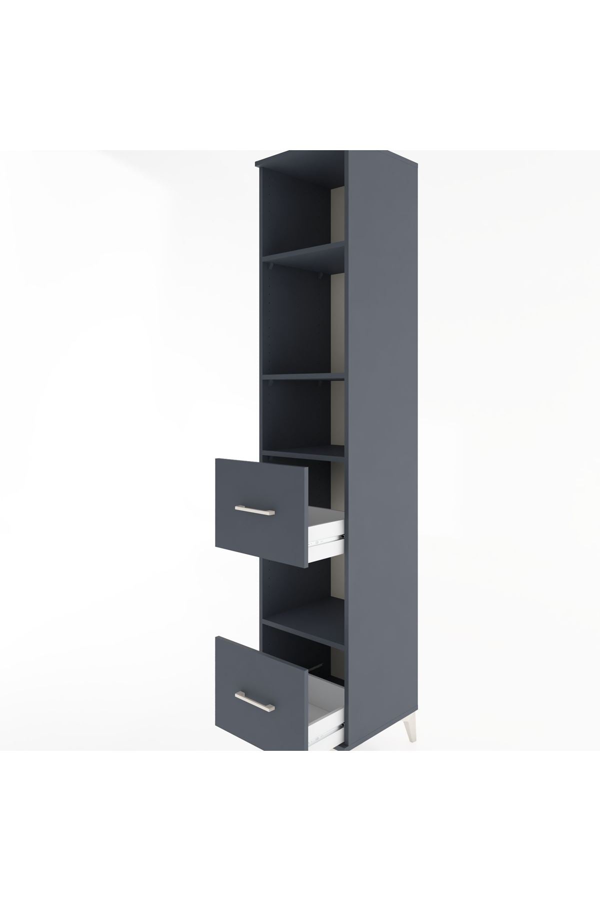 Hyperion Dolap 4 Raflı 2 Çekmeceli 44x44x221 - S61M150V5B