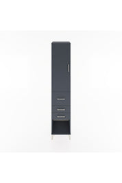 Hyperion Dolap 2 Raflı 3 Çekmeceli Tek Askılı 44x44x221 Antrasit-Antrasit