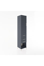 Hyperion Dolap 2 Raflı 3 Çekmeceli Tek Askılı 44x44x221 Antrasit-Antrasit