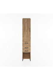 Hyperion Dolap 2 Raflı 3 Çekmeceli Tek Askılı 44x44x221 Çam-Çam