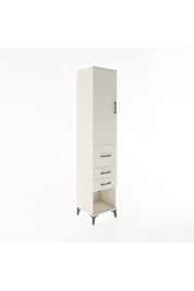 Hyperion Dolap 3 Raflı 3 Çekmeceli Tek Kapaklı 44x44x221 Aytaşı-Aytaşı