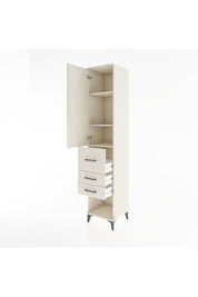 Hyperion Dolap 3 Raflı 3 Çekmeceli Tek Kapaklı 44x44x221 Aytaşı-Aytaşı
