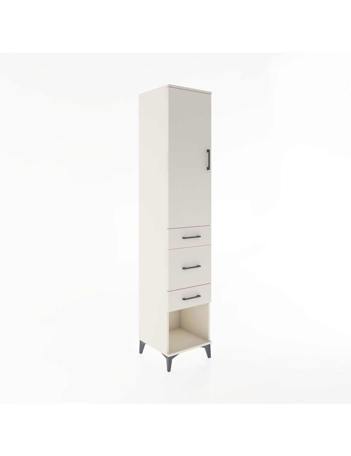 Hyperion Dolap 2 Raflı 3 Çekmeceli Tek Askılı 44x44x221 Aytaşı-Aytaşı