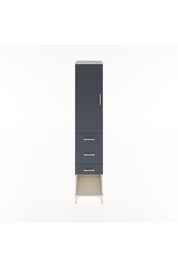 Hyperion Dolap 2 Raflı 3 Çekmeceli Tek Askılı 44x44x221 Aytaşı-Antrasit