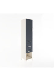 Hyperion Dolap 2 Raflı 3 Çekmeceli Tek Askılı 44x44x221 Aytaşı-Antrasit