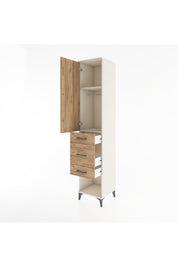 Hyperion Dolap 2 Raflı 3 Çekmeceli Tek Askılı 44x44x221 Aytaşı-Çam