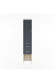 Hyperion Dolap 2 Raflı 3 Çekmeceli Tek Askılı 44x44x221 Aytaşı-Antrasit