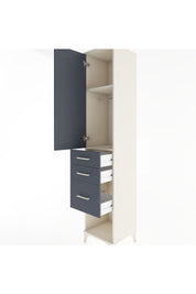 Hyperion Dolap 2 Raflı 3 Çekmeceli Tek Askılı 44x44x221 Aytaşı-Antrasit