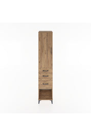 Hyperion Dolap 2 Raflı 3 Çekmeceli Tek Askılı 44x44x221 Çam-Çam