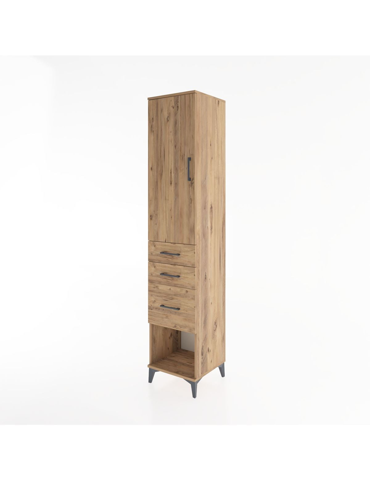 Hyperion Dolap 2 Raflı 3 Çekmeceli Tek Askılı 44x44x221 - S61M157V9B