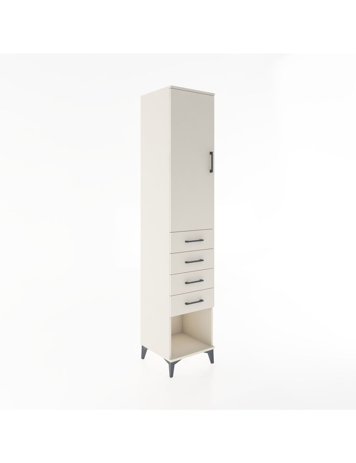 Hyperion Dolap 2 Raflı 4 Çekmeceli Tek Askılı 44x44x221 Aytaşı-Aytaşı