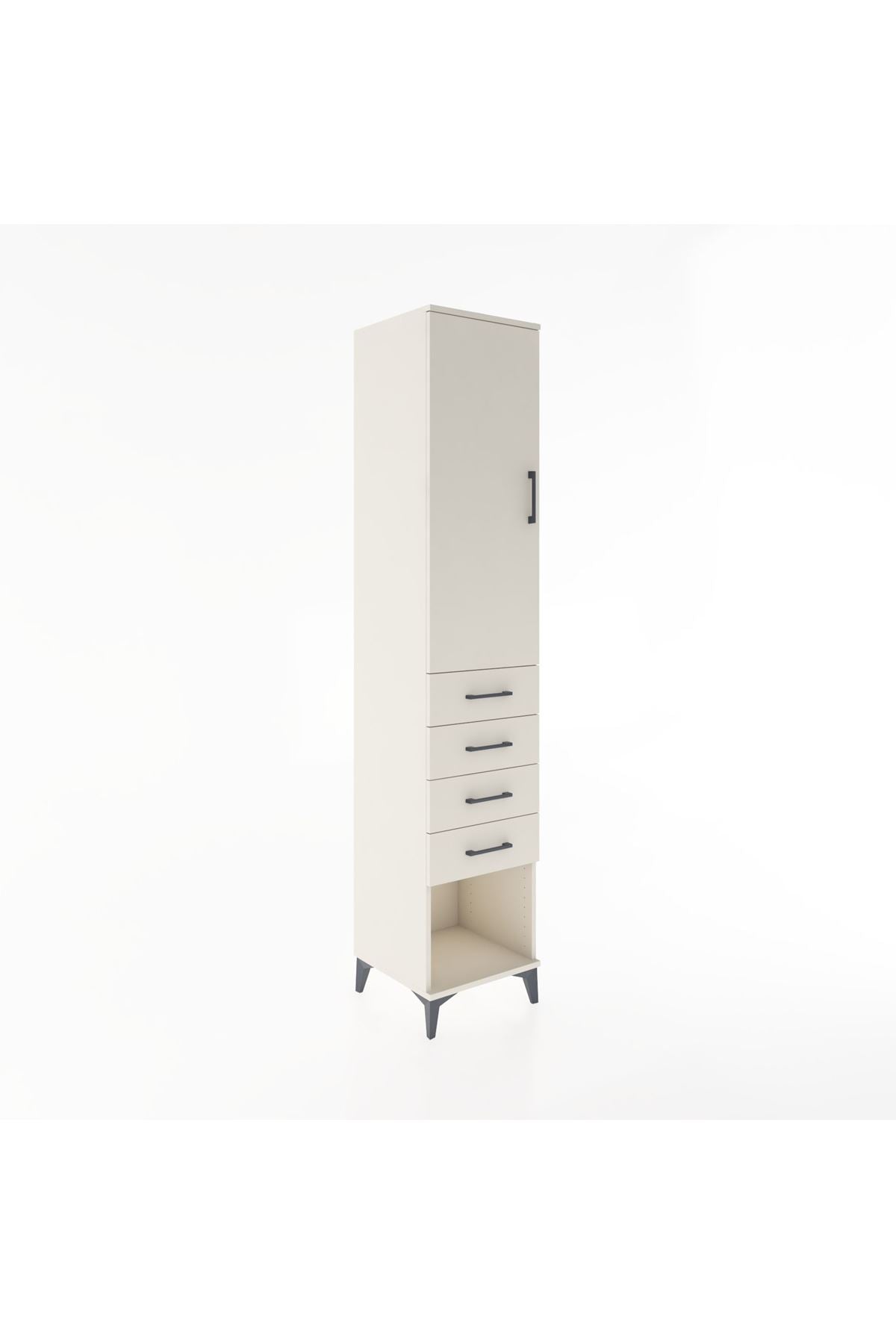 Hyperion Dolap 2 Raflı 4 Çekmeceli Tek Askılı 44x44x221 Aytaşı-Aytaşı