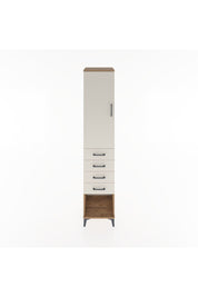 Hyperion Dolap 2 Raflı 4 Çekmeceli Tek Askılı 44x44x221 Çam-Aytaşı